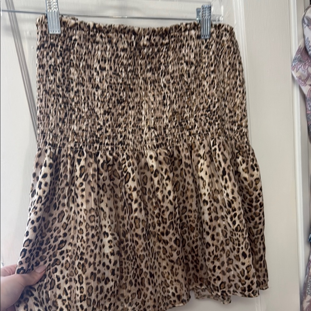 Aqua Brown A-Line Skirt